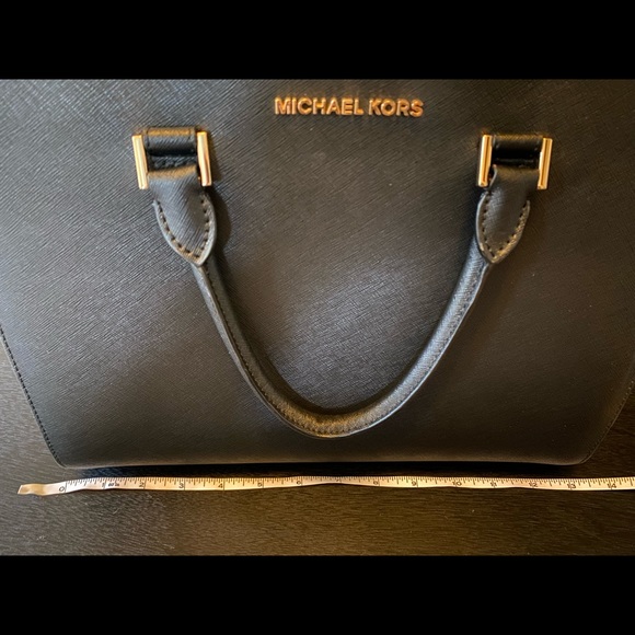 Michael Kors Selma Saffiano Leather Satchel - Picture 6 of 7
